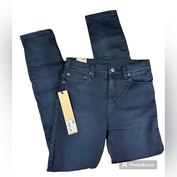 NWT KSUBI "Hi and Wasted" High Rise Black Distressed Skinny Jean Size 25 - Picture 2 of 4